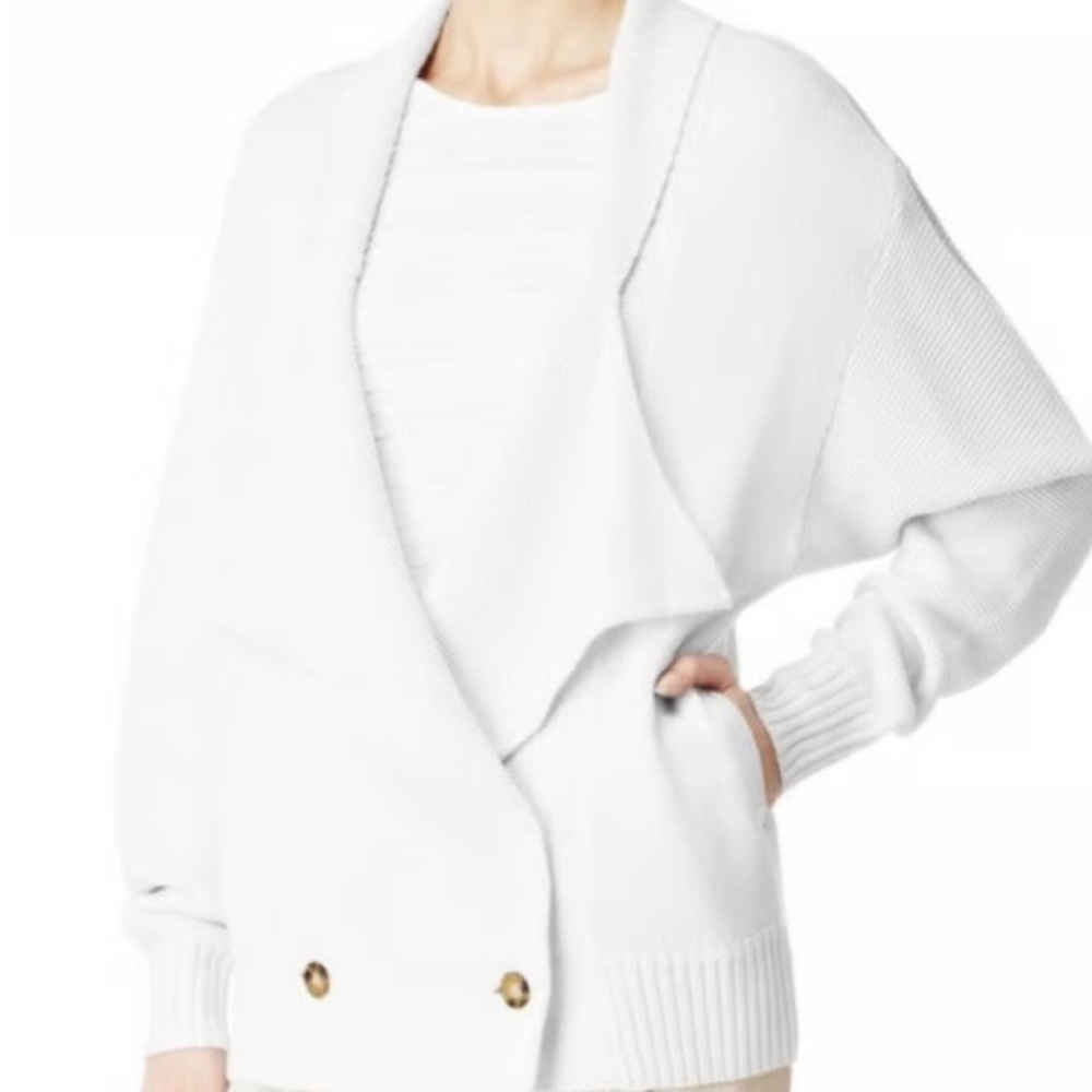 Reiss White Lukie Cardigan